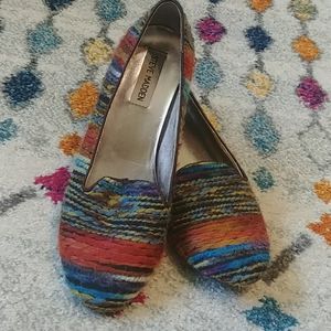 Steve Madden multicolor yarn loafers